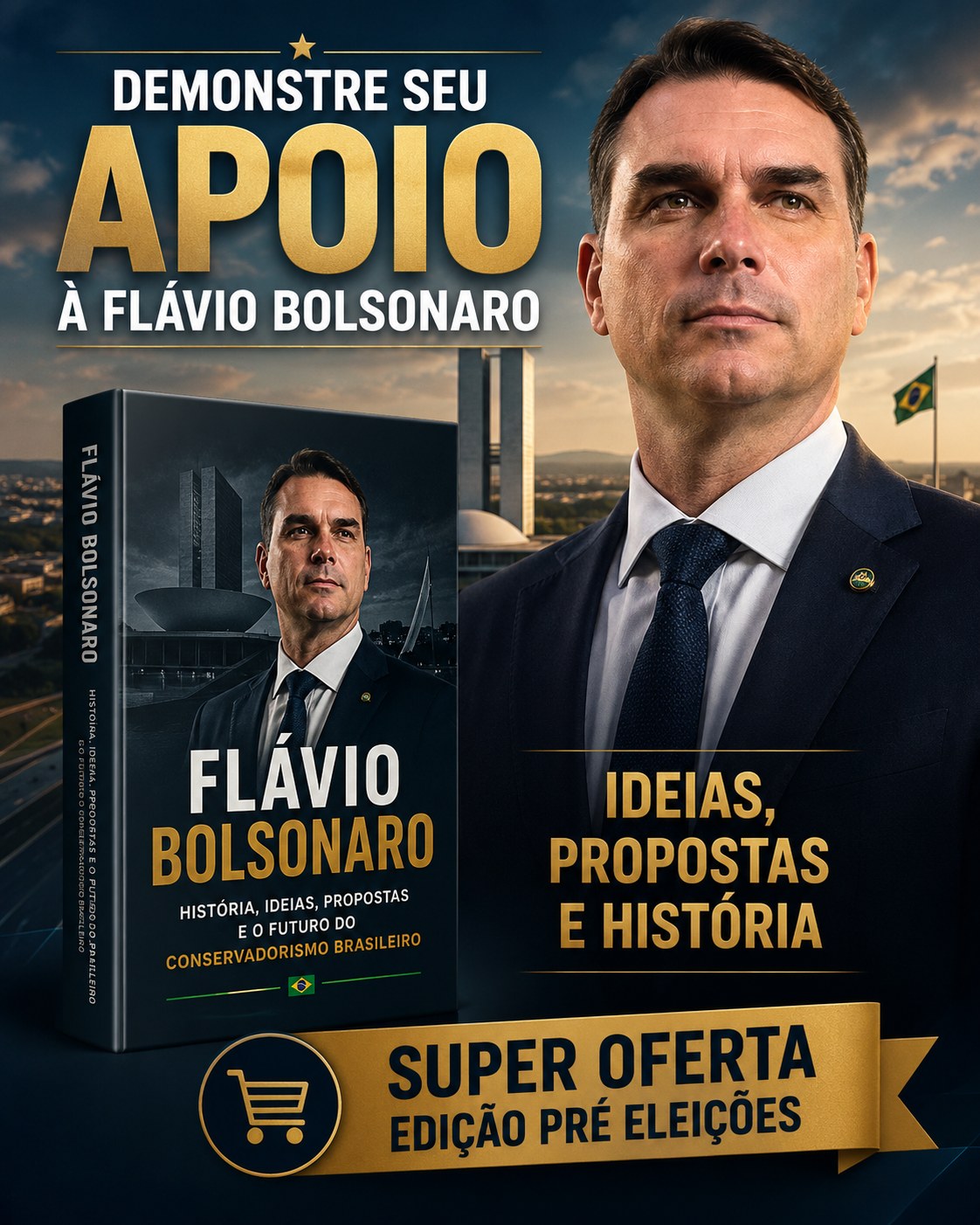 Super oferta com dois eBooks: Flávio Bolsonaro e 10 Escândalos do Lula