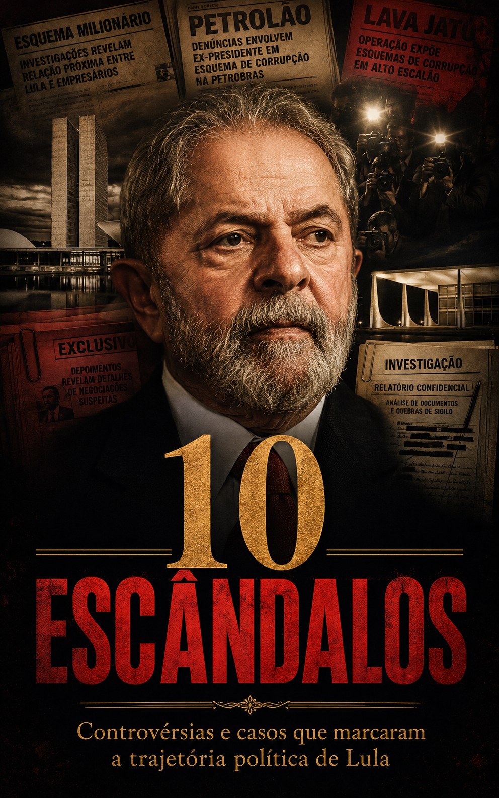 Capa do eBook 10 Escândalos sobre Lula