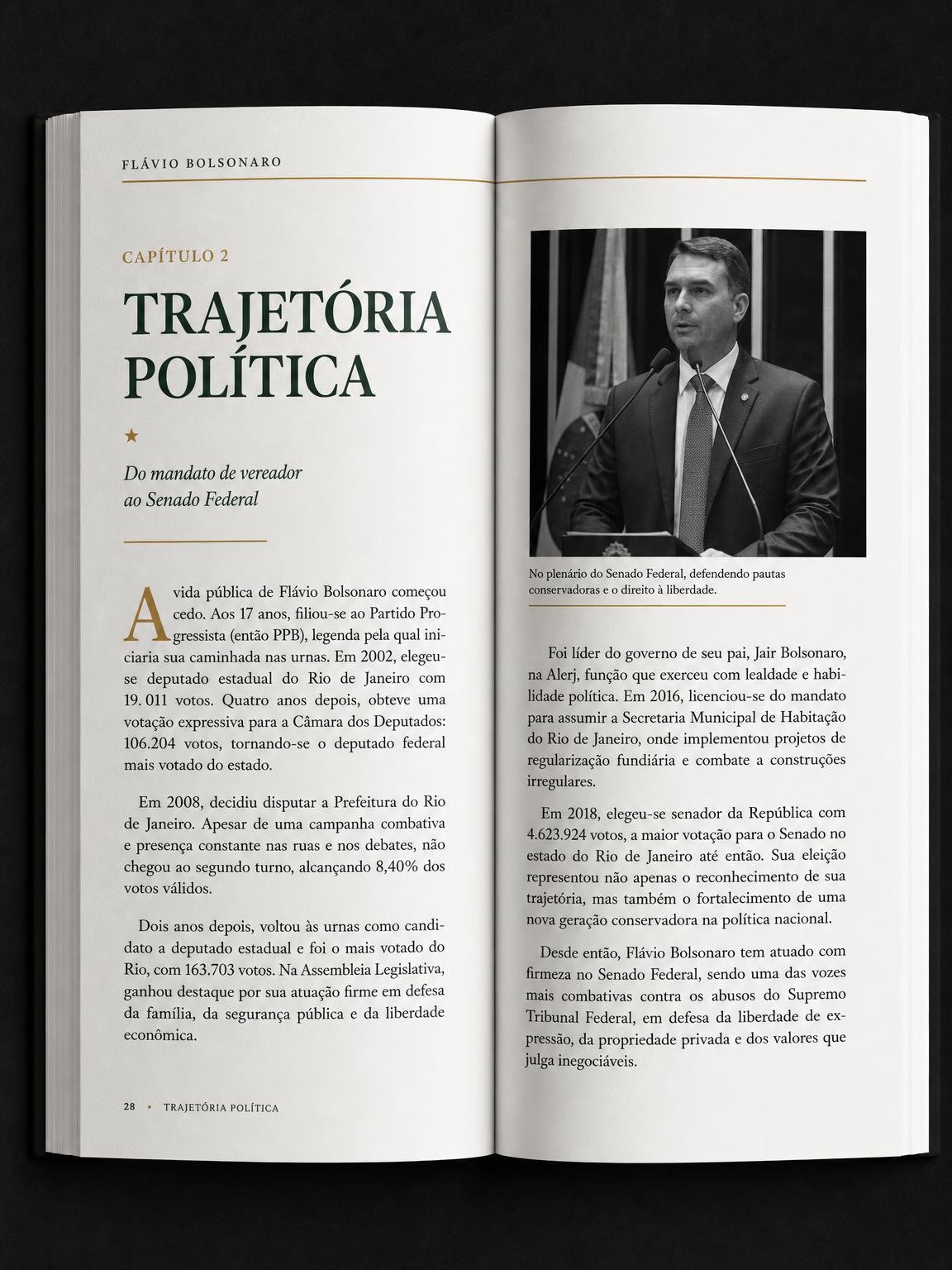 Página interna com capítulo em texto corrido